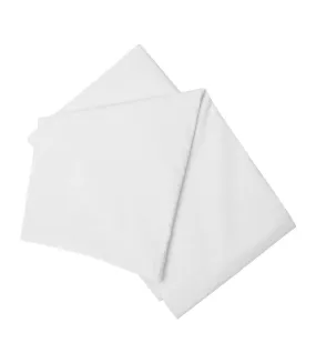 Easycare percale flat sheet white Belledorm