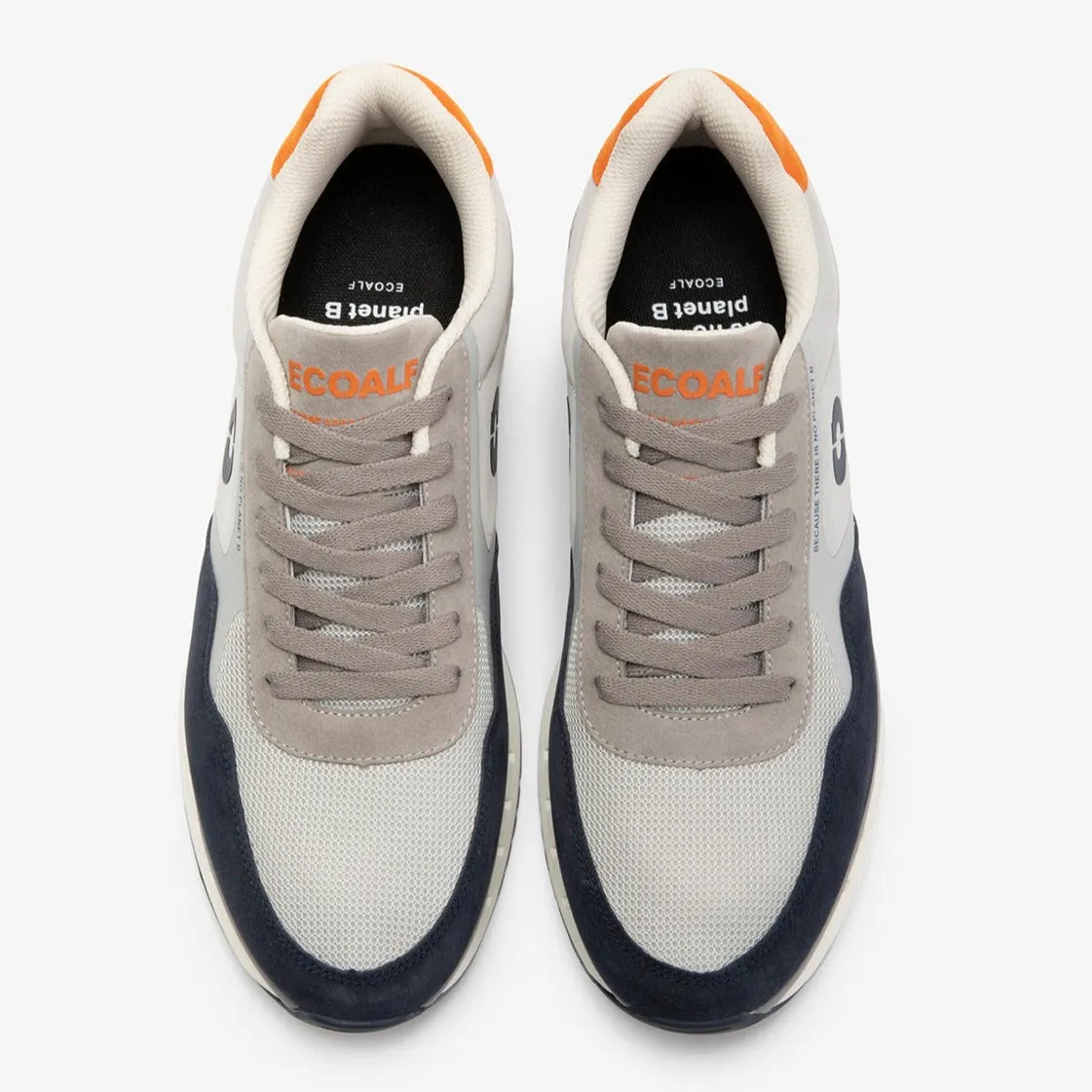 ECOALF | SNEAKERS HOMBRE | CERVINOALF SNEAKERS MAN LIGHT GREY/ORANGE | GRIS