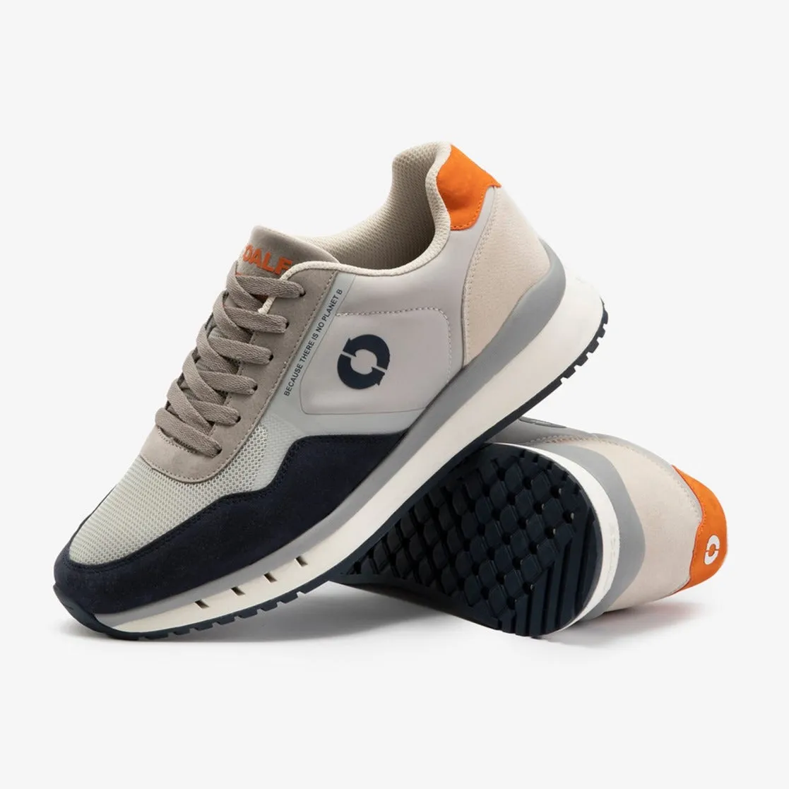 ECOALF | SNEAKERS HOMBRE | CERVINOALF SNEAKERS MAN LIGHT GREY/ORANGE | GRIS