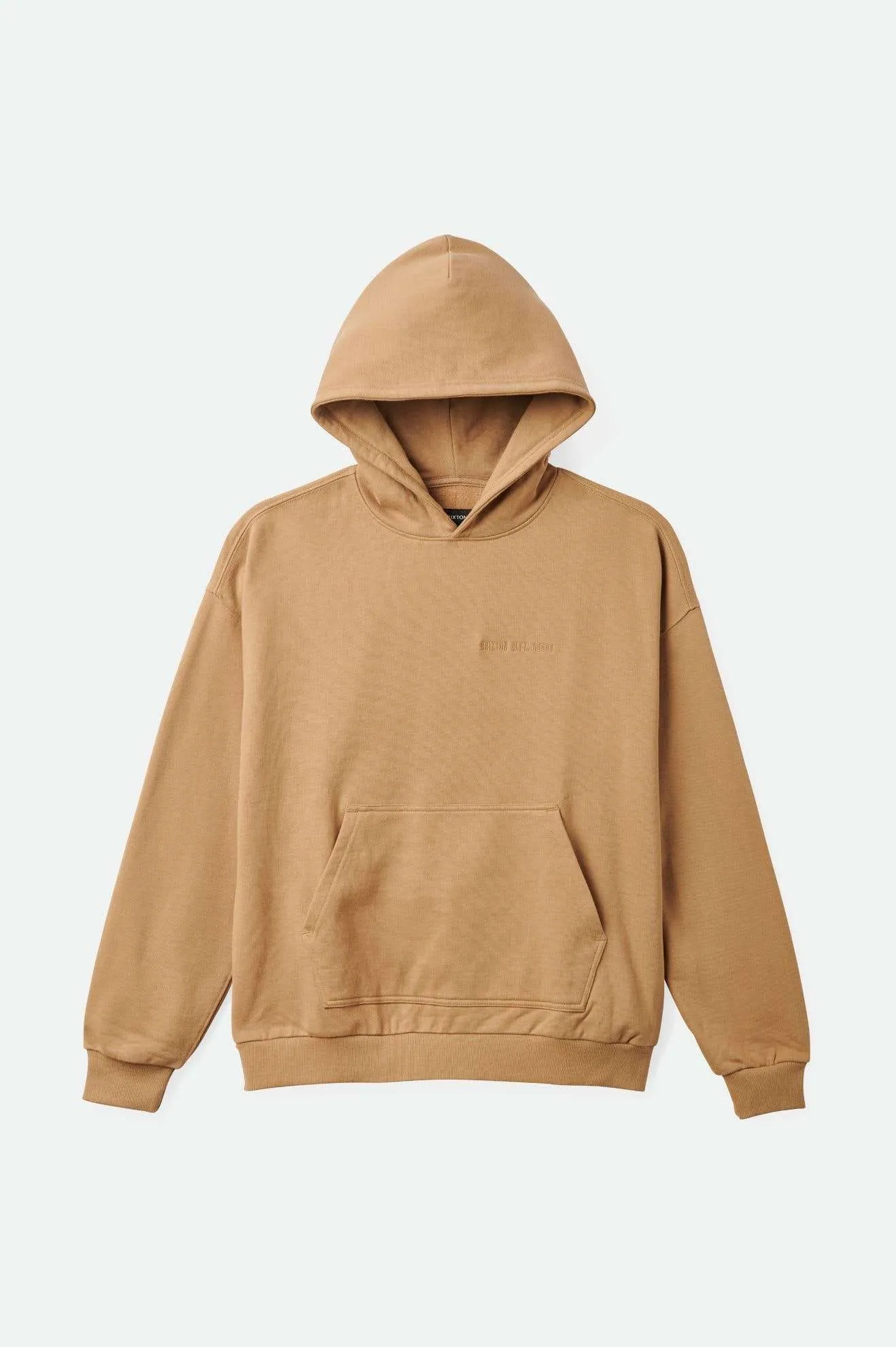 Embroidered Heavyweight Oversized Hoodie - Tiger's Eye