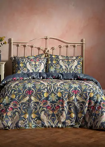 EW by Edinburgh Weavers Songbird 100% Cotton Duvet Cover Set - Navy | Kaleidoscope