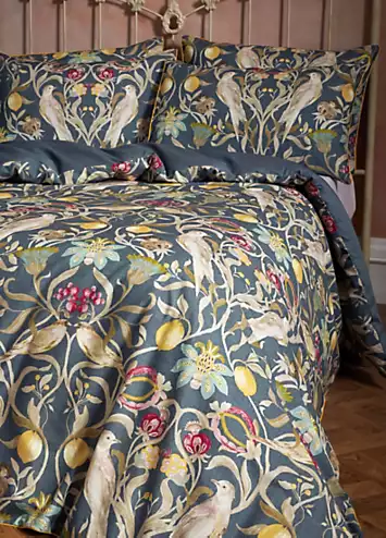 EW by Edinburgh Weavers Songbird 100% Cotton Duvet Cover Set - Navy | Kaleidoscope