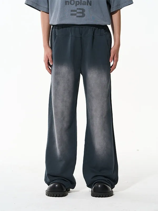 Faded Vintage Casual Wide-Pants