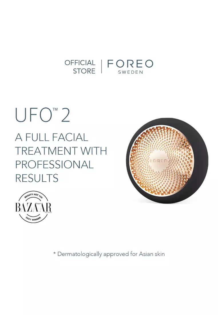 FOREO FOREO UFO 2 Full Facial Treatment Device with Advanced Heating Cooling LED Light Therapy Compatible With all UFO and Sheet