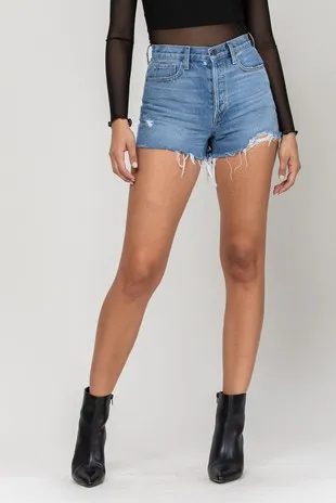 Frayed Hem Shorts