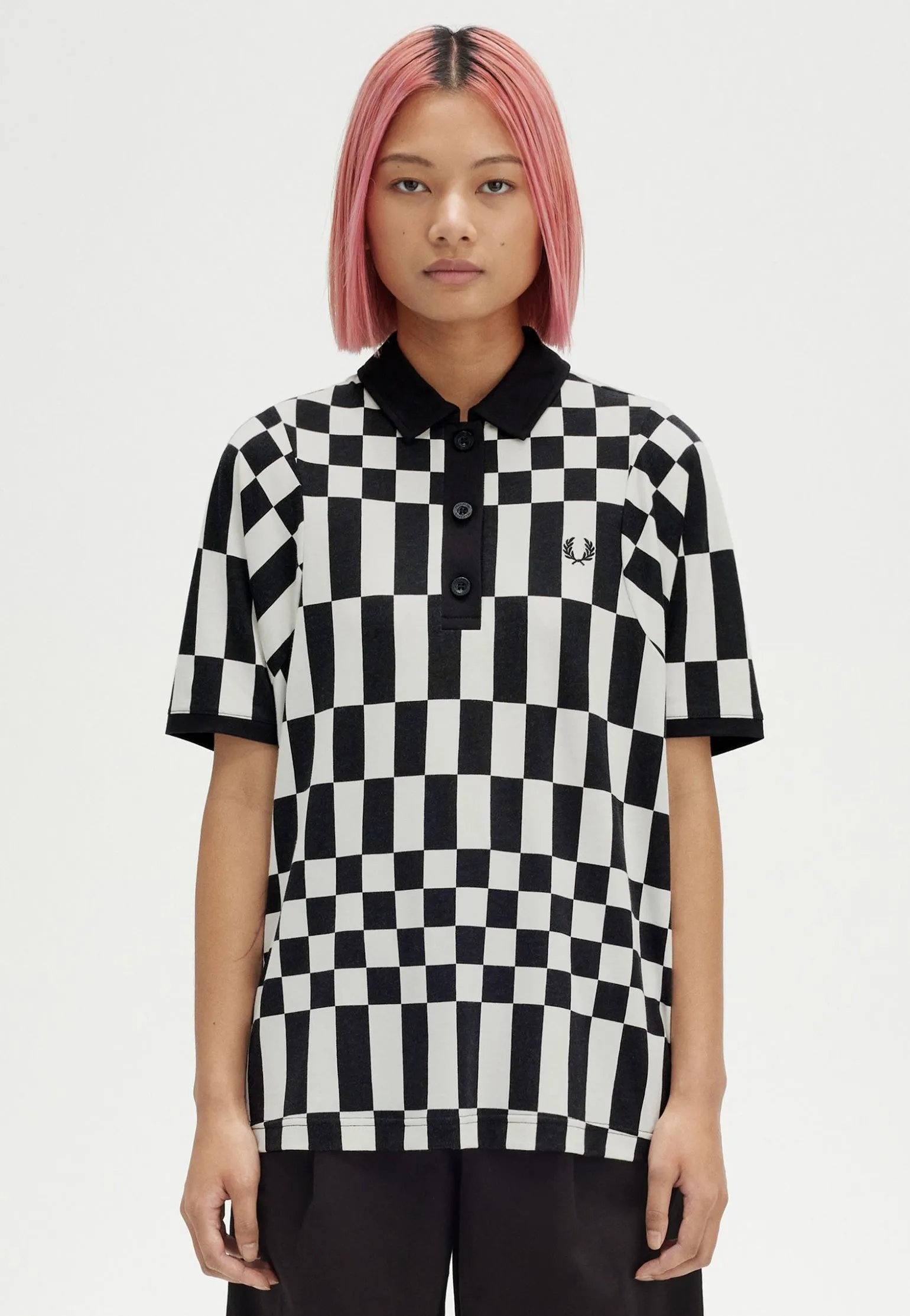 Fred Perry - Chequerboard Black - Polo