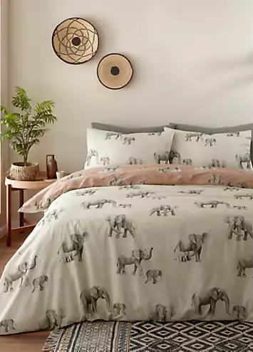 Fusion Ella the Elephant Reversible Duvet Cover Set | Kaleidoscope