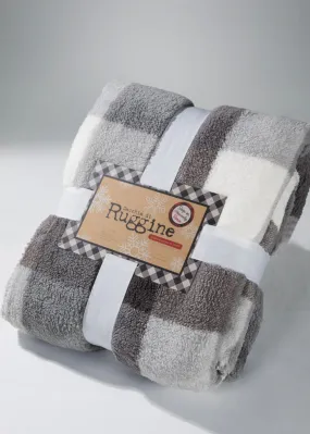 Gray Premium Plaid Blanket