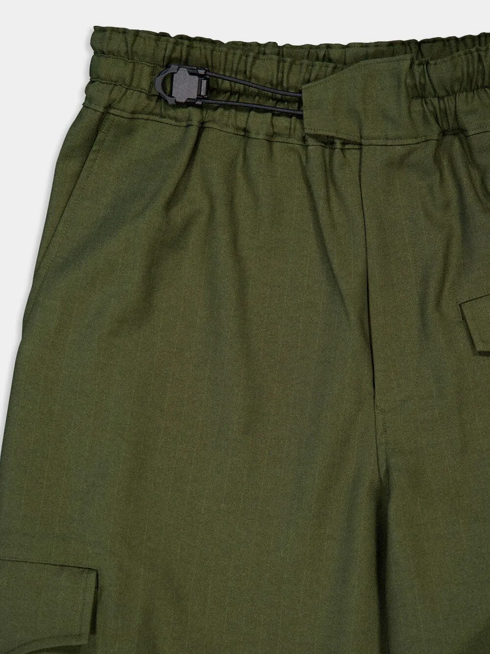 Green Sport Uniform Straight Leg Pants