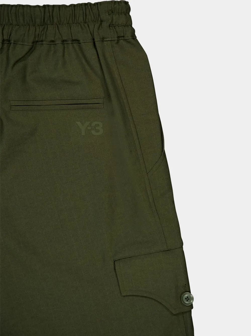 Green Sport Uniform Straight Leg Pants