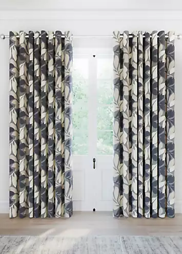 Helena Springfield Otto Pair of Lined Eyelet Curtains | Kaleidoscope