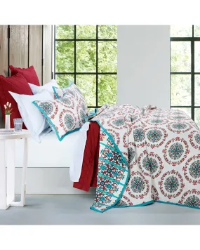 HiEnd Accents Multi Sonora Two Piece Twin Quilt Bed Set