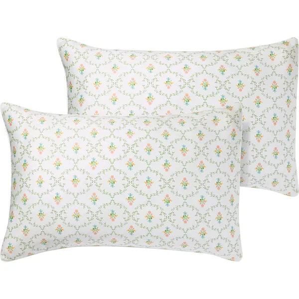 Hill House Home Pillowcase Set, Pastel Trellis