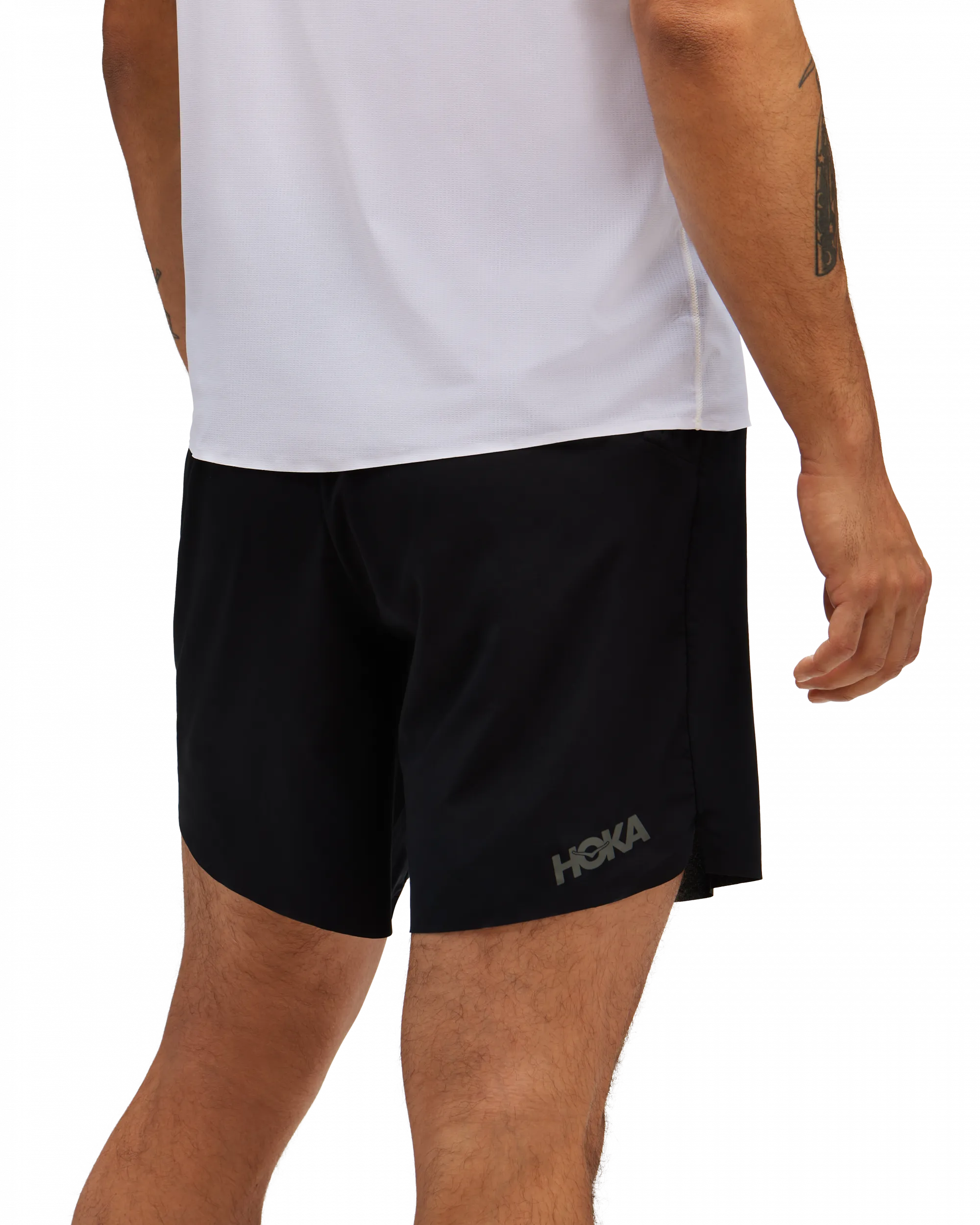 Hoka Men's Glide 7'' Short 2-in-1 Black | Buy Hoka Men's Glide 7'' Short 2-in-1 Black here | Outno