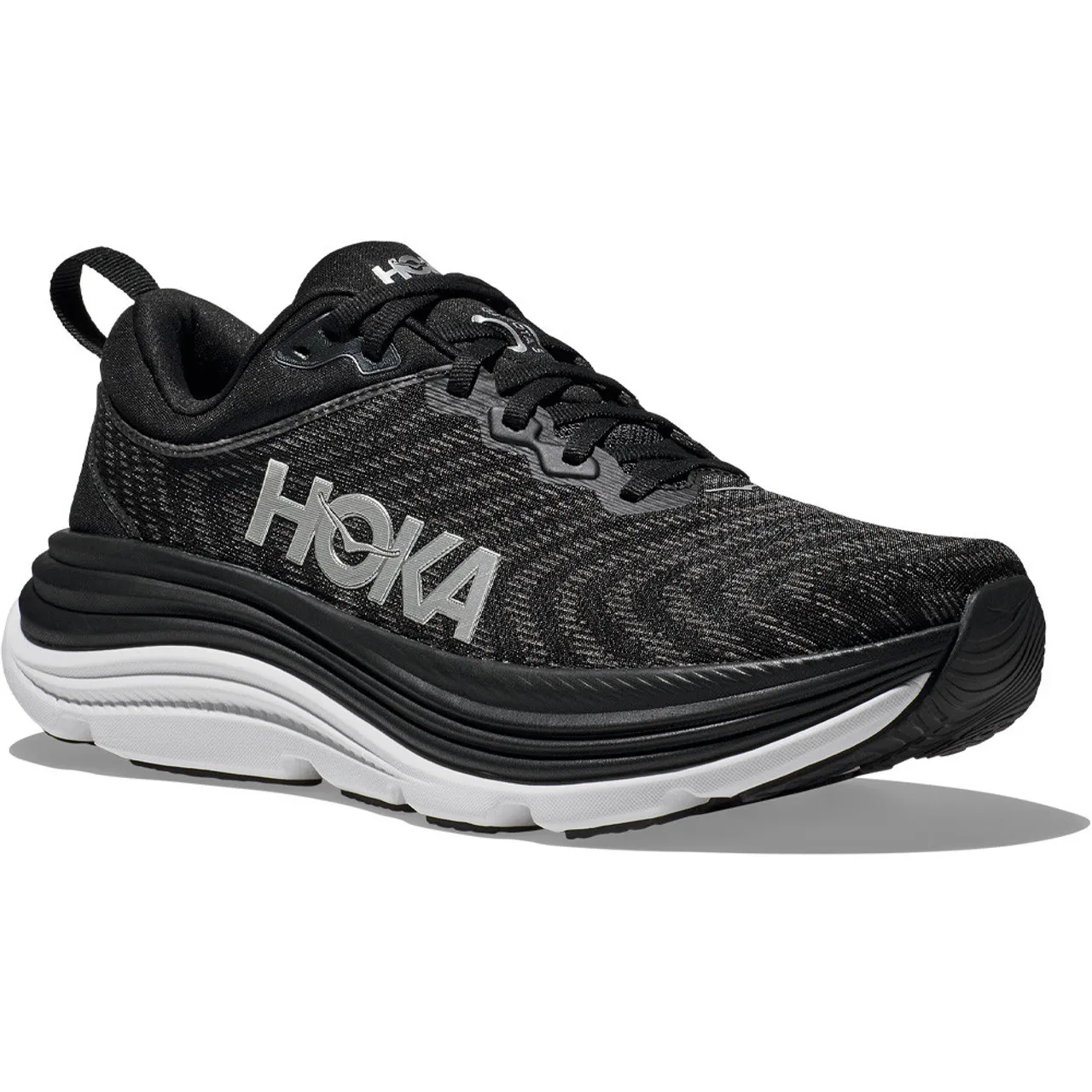 HOKA ONE ONE Women's Gaviota 5 - Black / White (Wide Width)