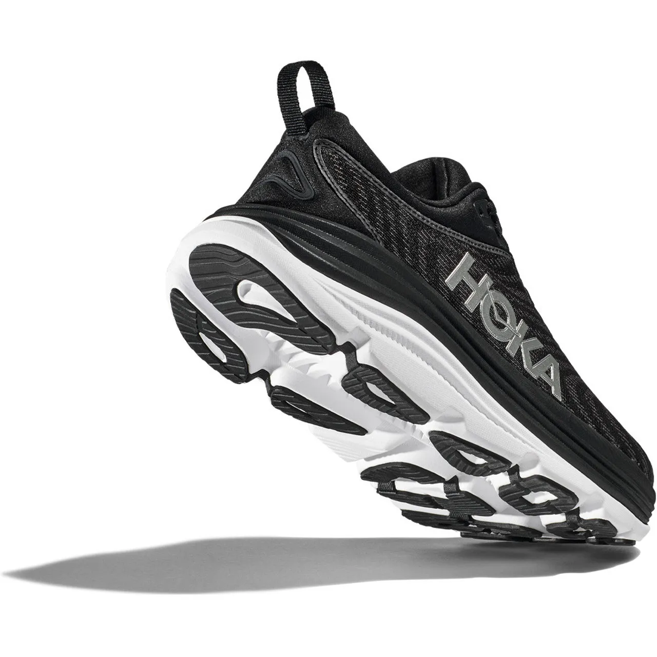 HOKA ONE ONE Women's Gaviota 5 - Black / White (Wide Width)