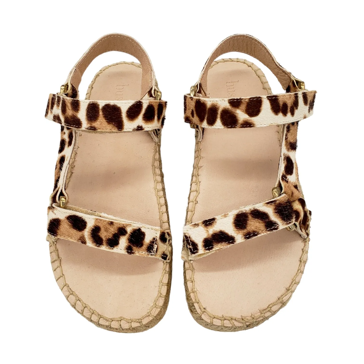 Hush Cream Leopard Foxhill Sandals