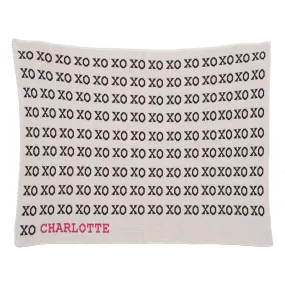 in2green Personalized Baby Typewriter Blanket, Pink