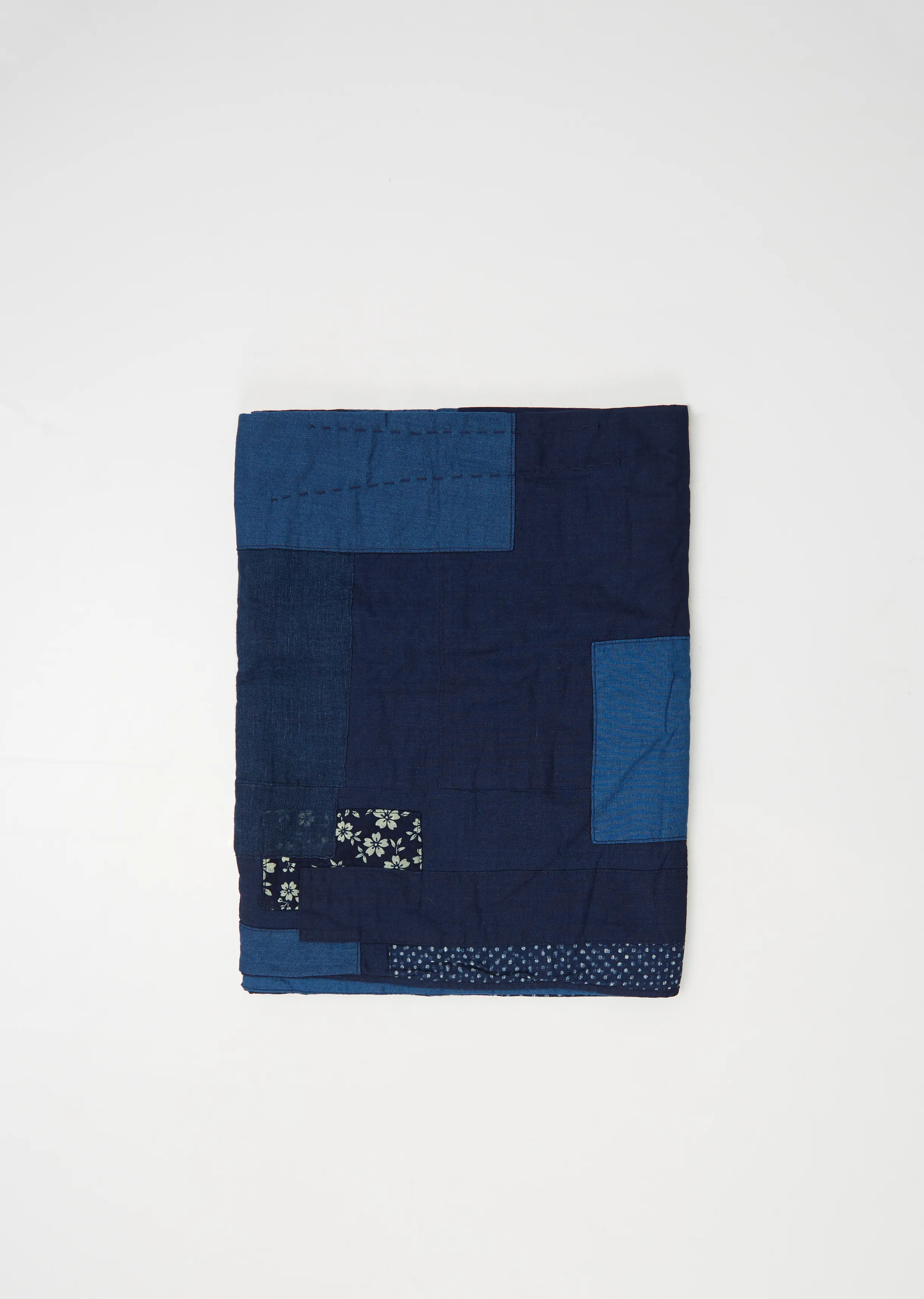 Indigo Patched Blanket