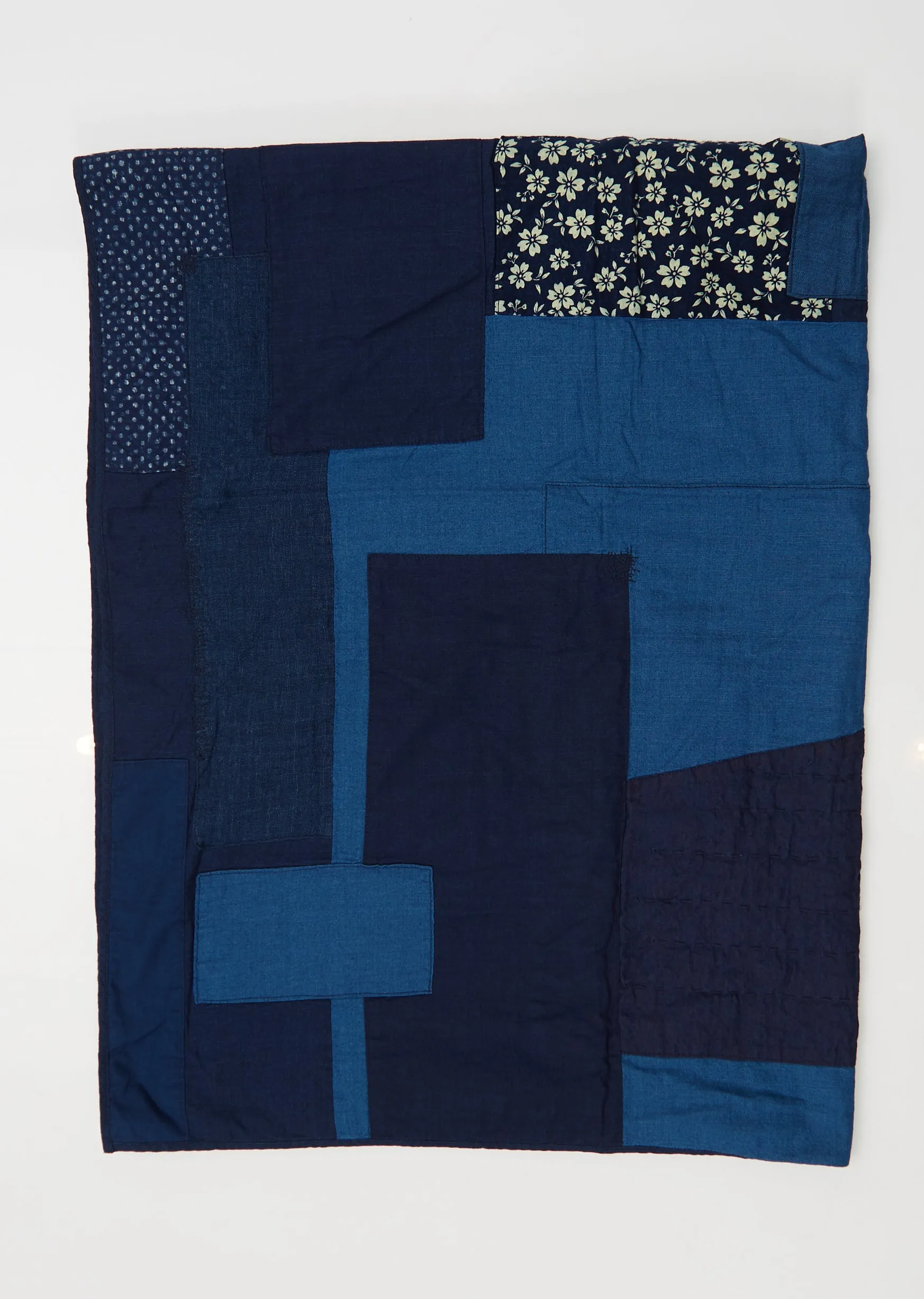 Indigo Patched Blanket