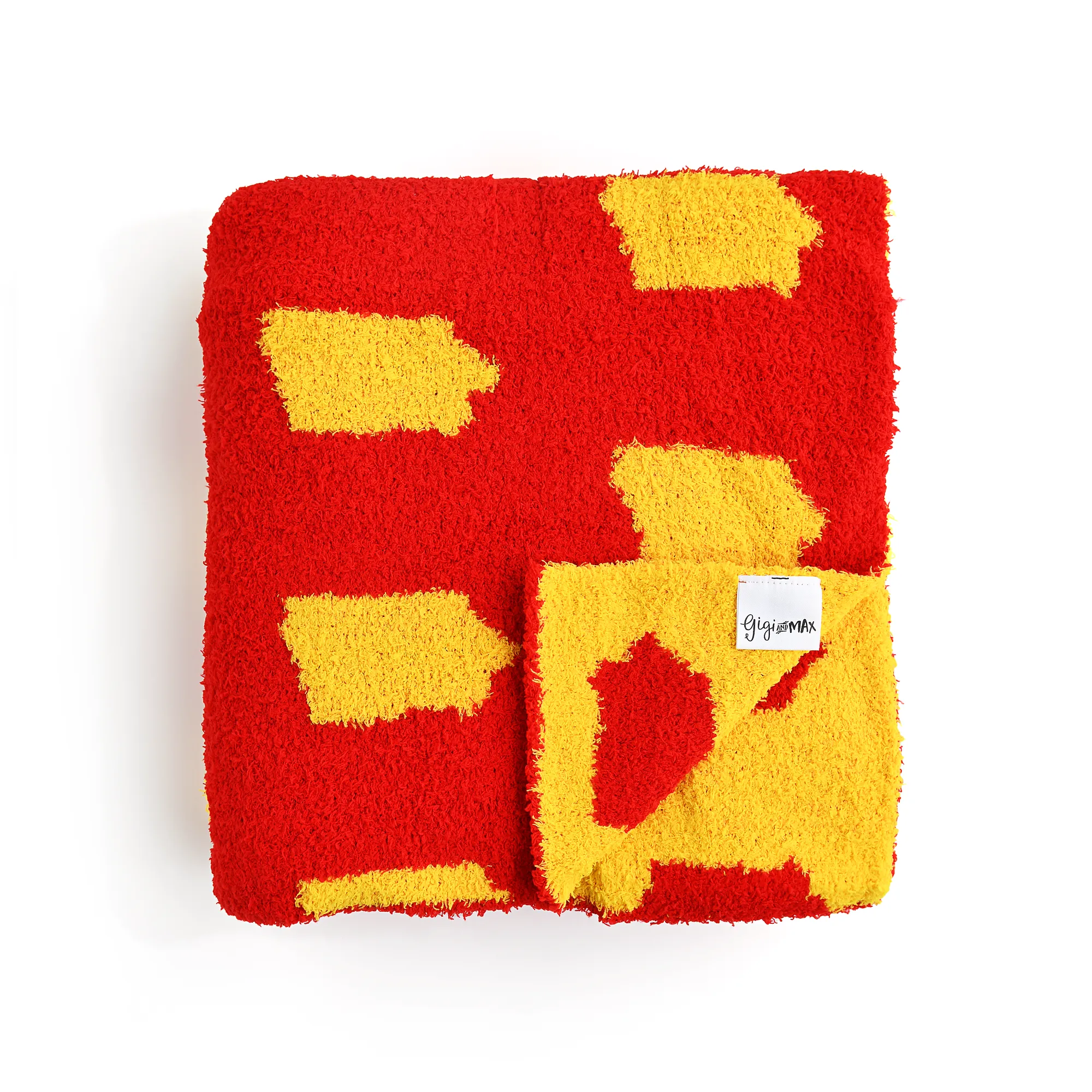 Iowa State Cardinal & Gold PLUSH BLANKET