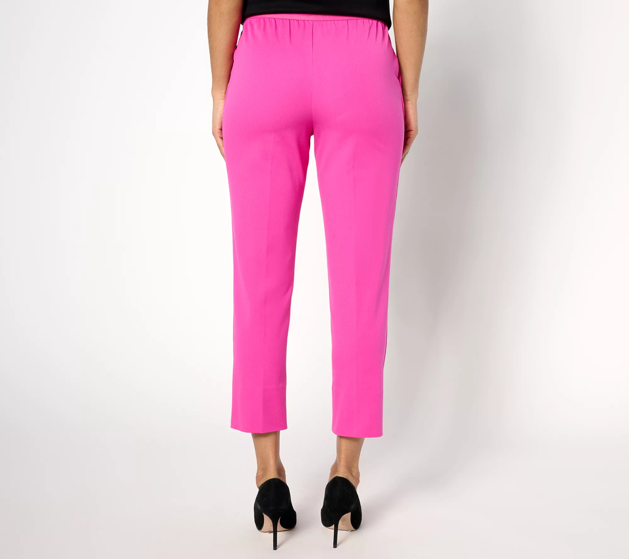 Isaac Mizrahi Live! Regular 24/7 Stretch Slim-Leg Crop Pants