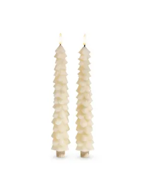 Ivory Tree Taper Candles