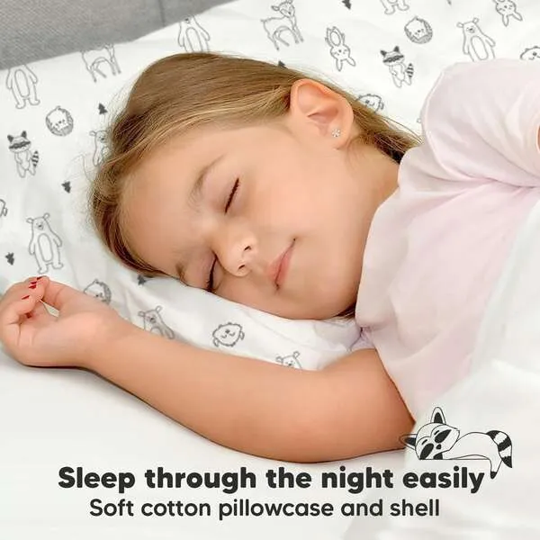 KeaBabies 13X18 Toddler Pillow with Pillowcase for Sleeping, KeaFriends