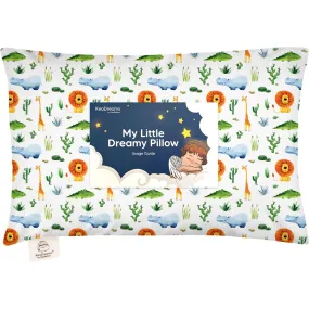 KeaBabies 13X18 Toddler Pillow with Pillowcase for Sleeping, Zoo