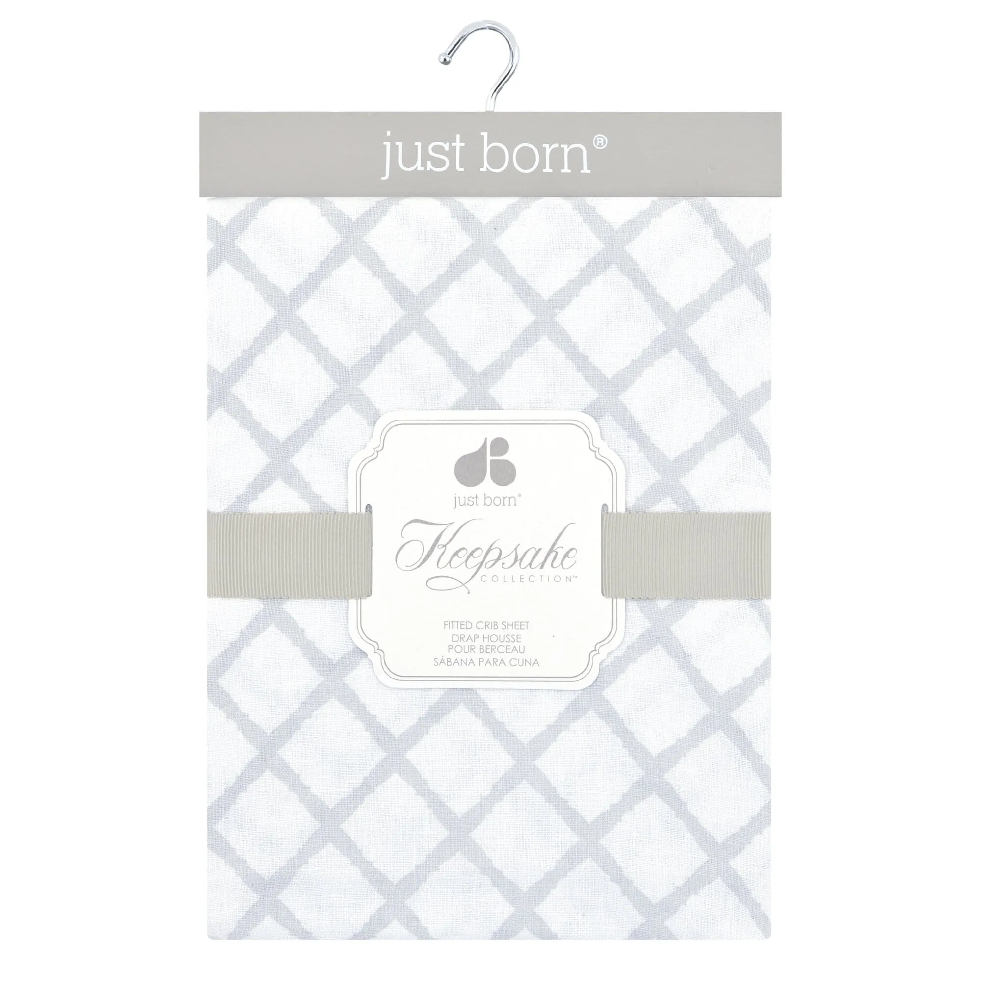 Keepsake Diamond Trellis Woven Crib Sheet