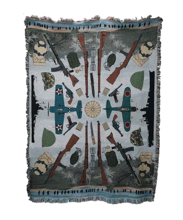 Kitfox - WWII Pacific Theater Blanket Throw Size