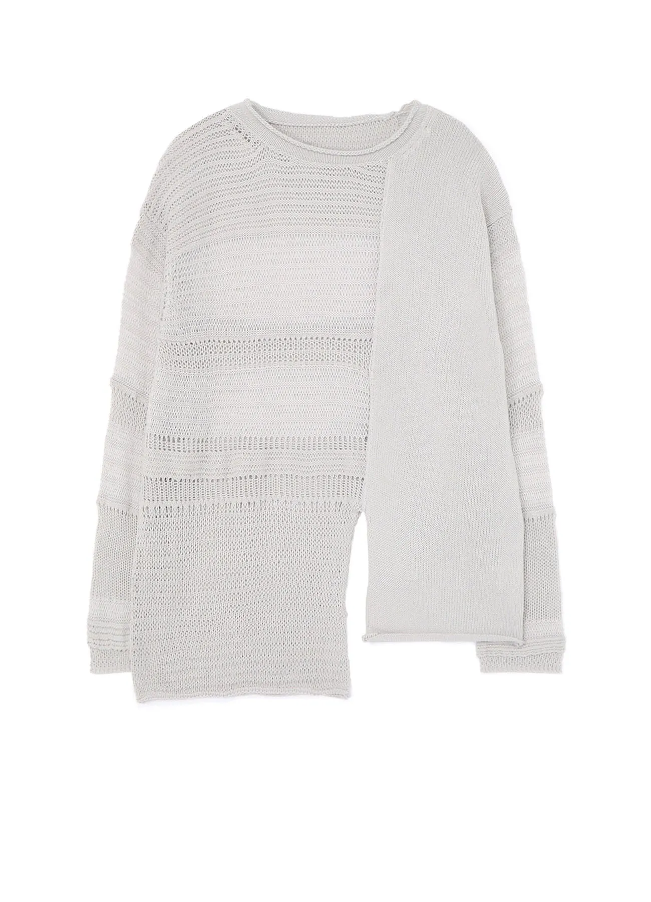 KNITTED PANEL PULLOVER