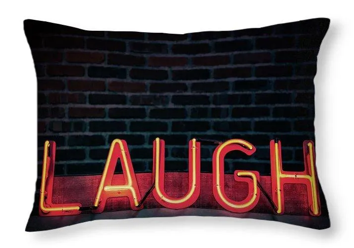 Laugh - Throw Pillow