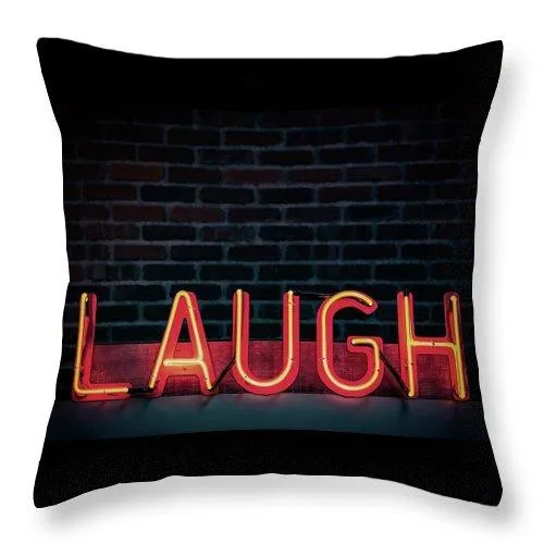 Laugh - Throw Pillow