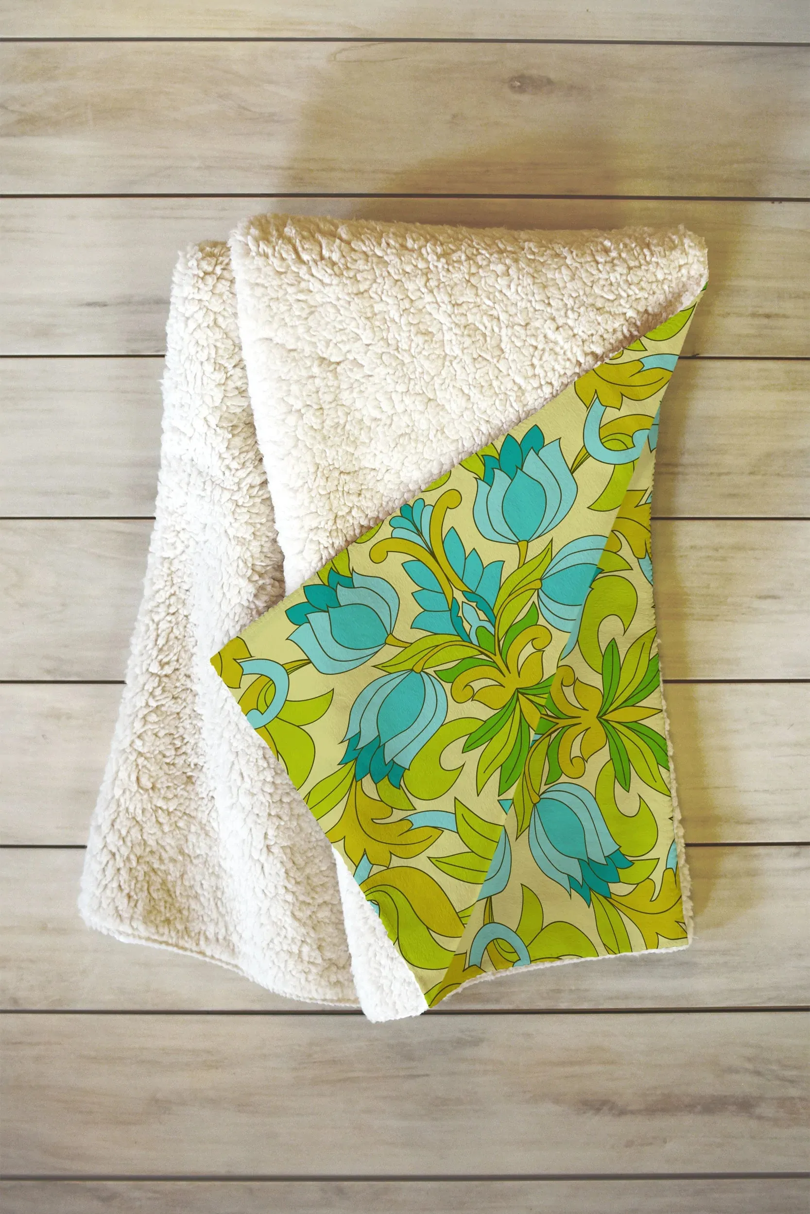 Leaves of Green Fleece Throw Blanket (DS) DD