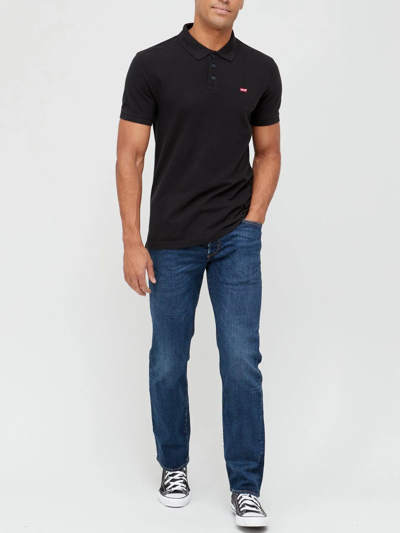 Levi's Embroidered Logo Polo - Black