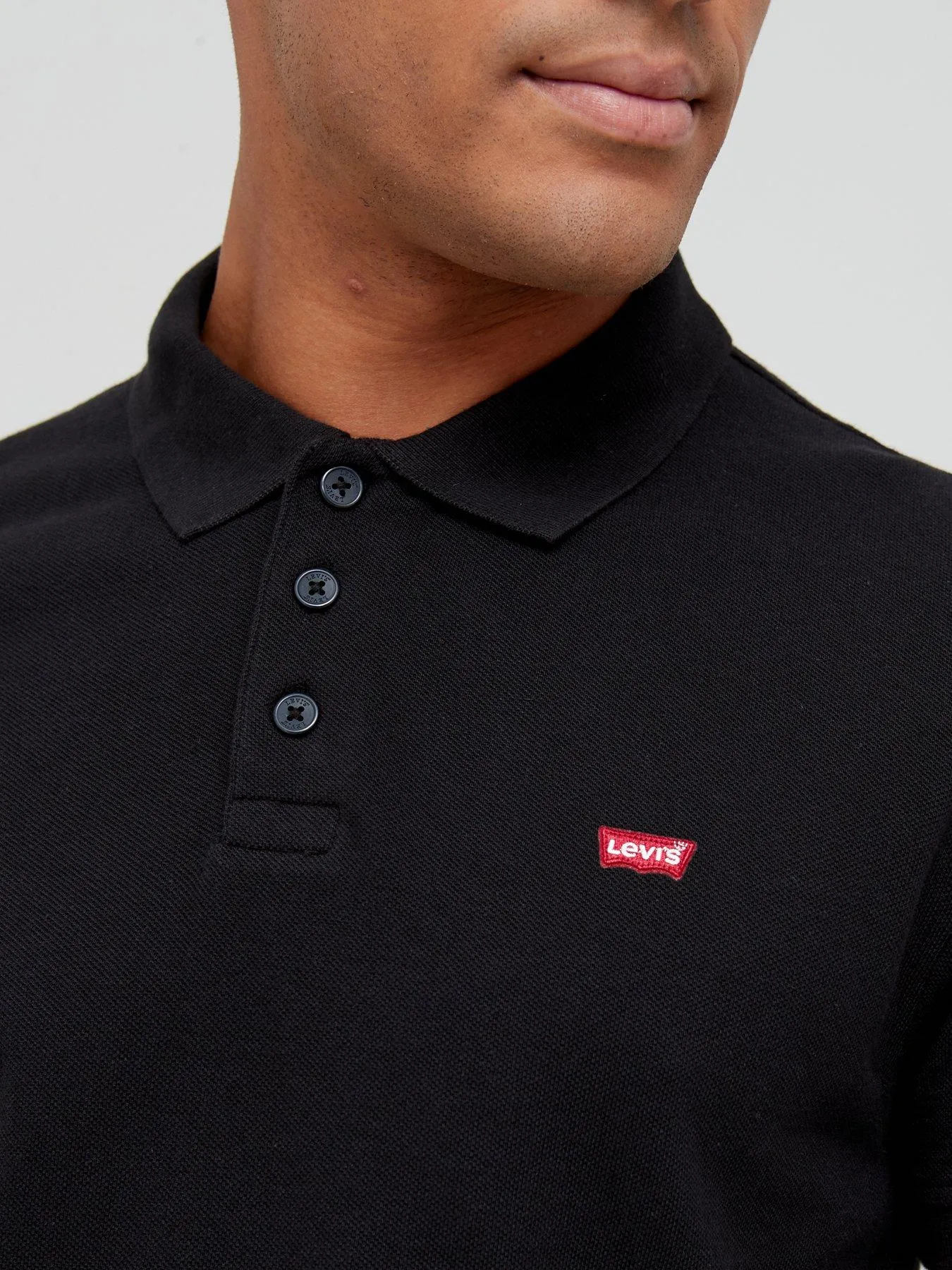 Levi's Embroidered Logo Polo - Black