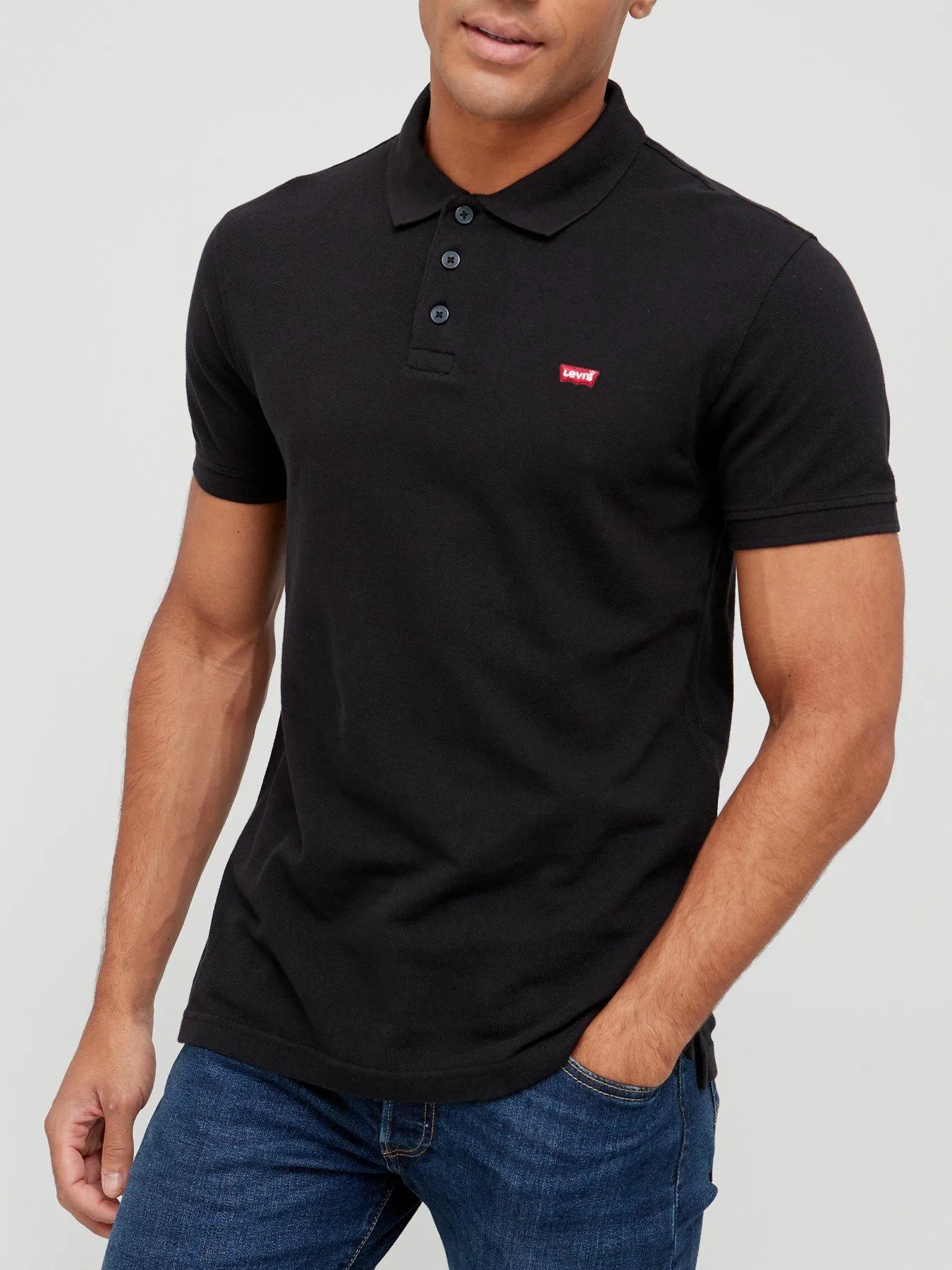 Levi's Embroidered Logo Polo - Black