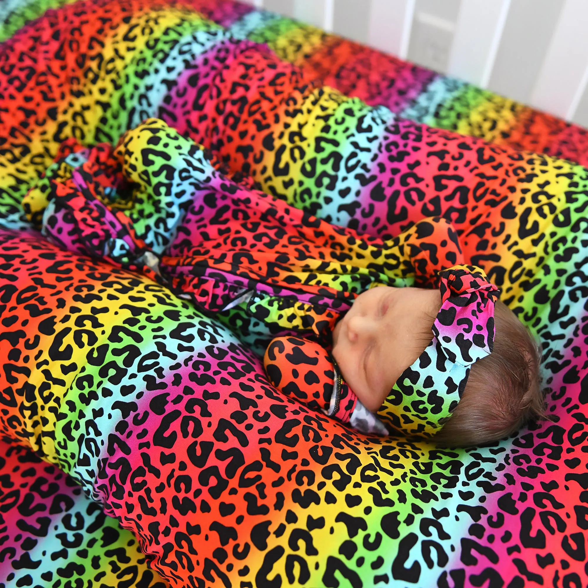 Lisa Leopard CRIB SHEET