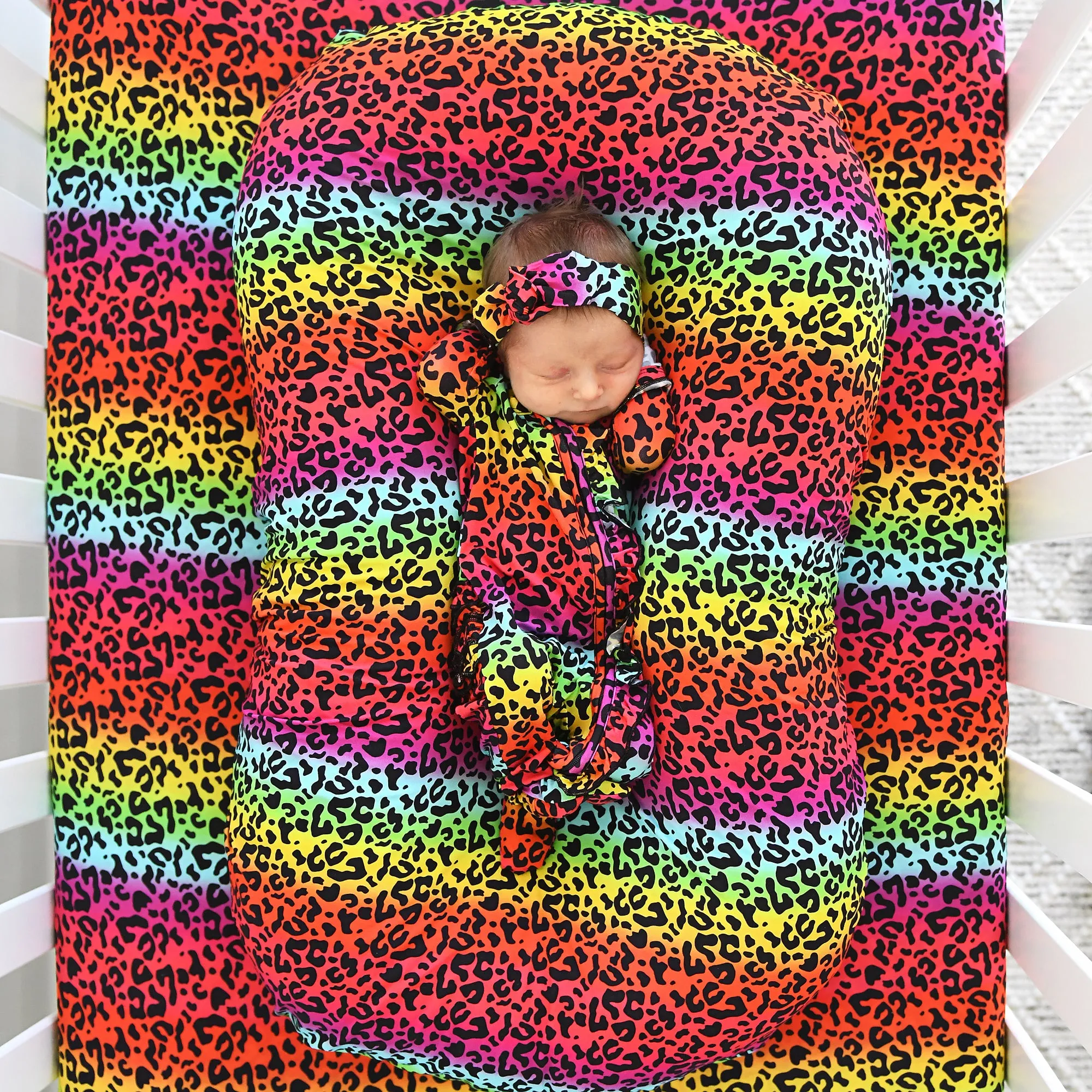 Lisa Leopard CRIB SHEET