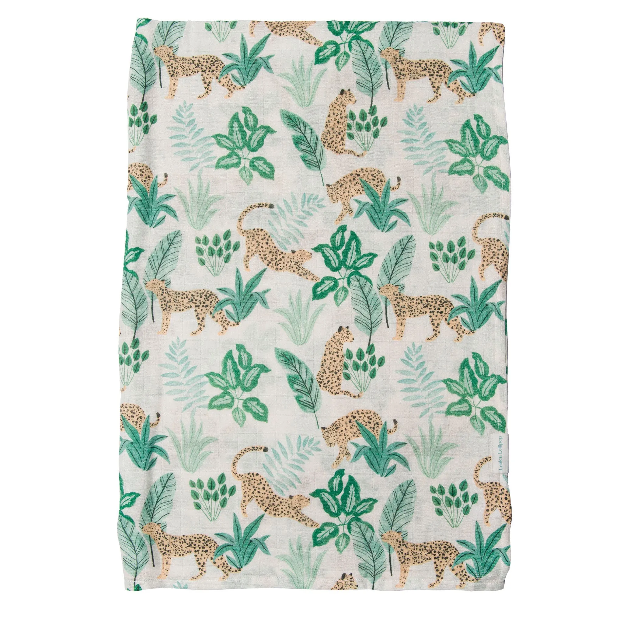 Loulou Lollipop Bamboo Muslin Swaddle Blanket - Jungle  - Clement