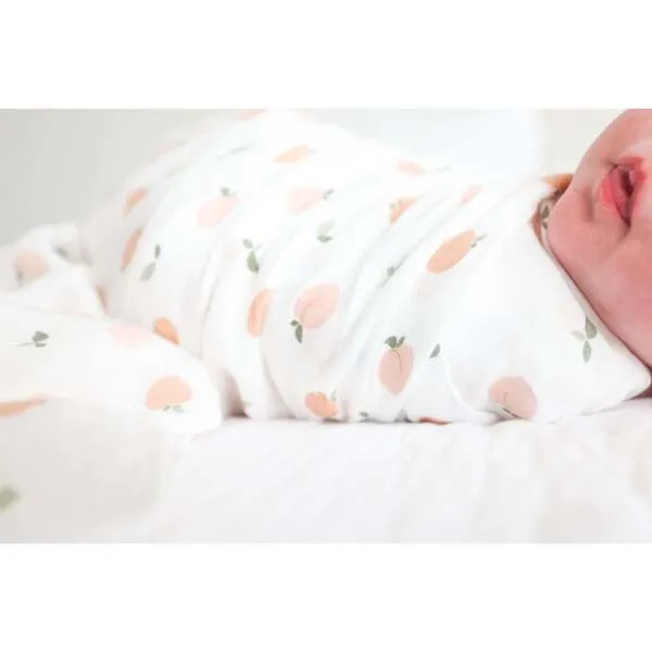 Lulujo Muslin Swaddle Blanket, Peaches