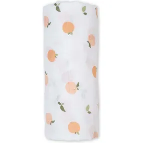 Lulujo Muslin Swaddle Blanket, Peaches