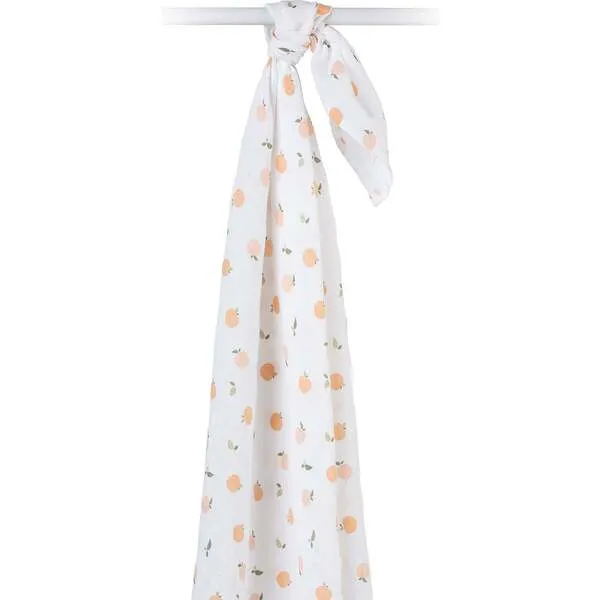 Lulujo Muslin Swaddle Blanket, Peaches