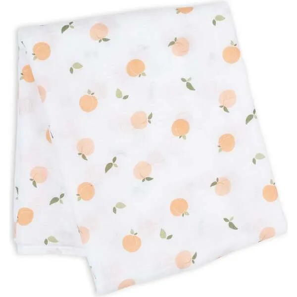 Lulujo Muslin Swaddle Blanket, Peaches