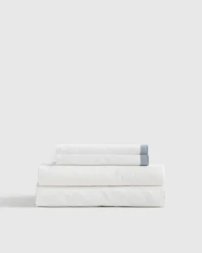 Luxury Organic Sateen Border Sheet Set