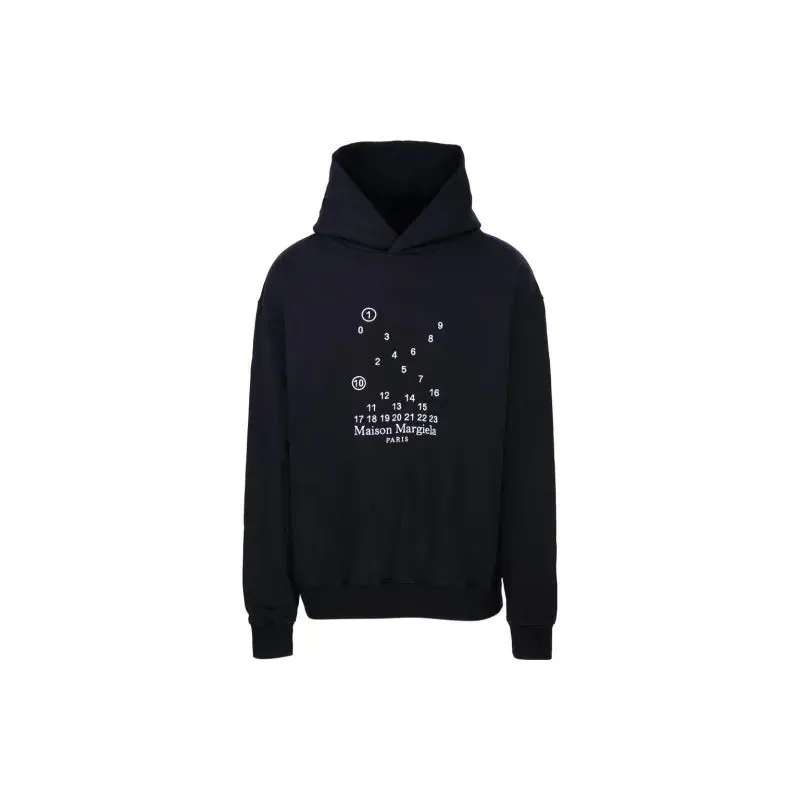     Maison Margiela   Cross-Digital Print Hooded Pullover