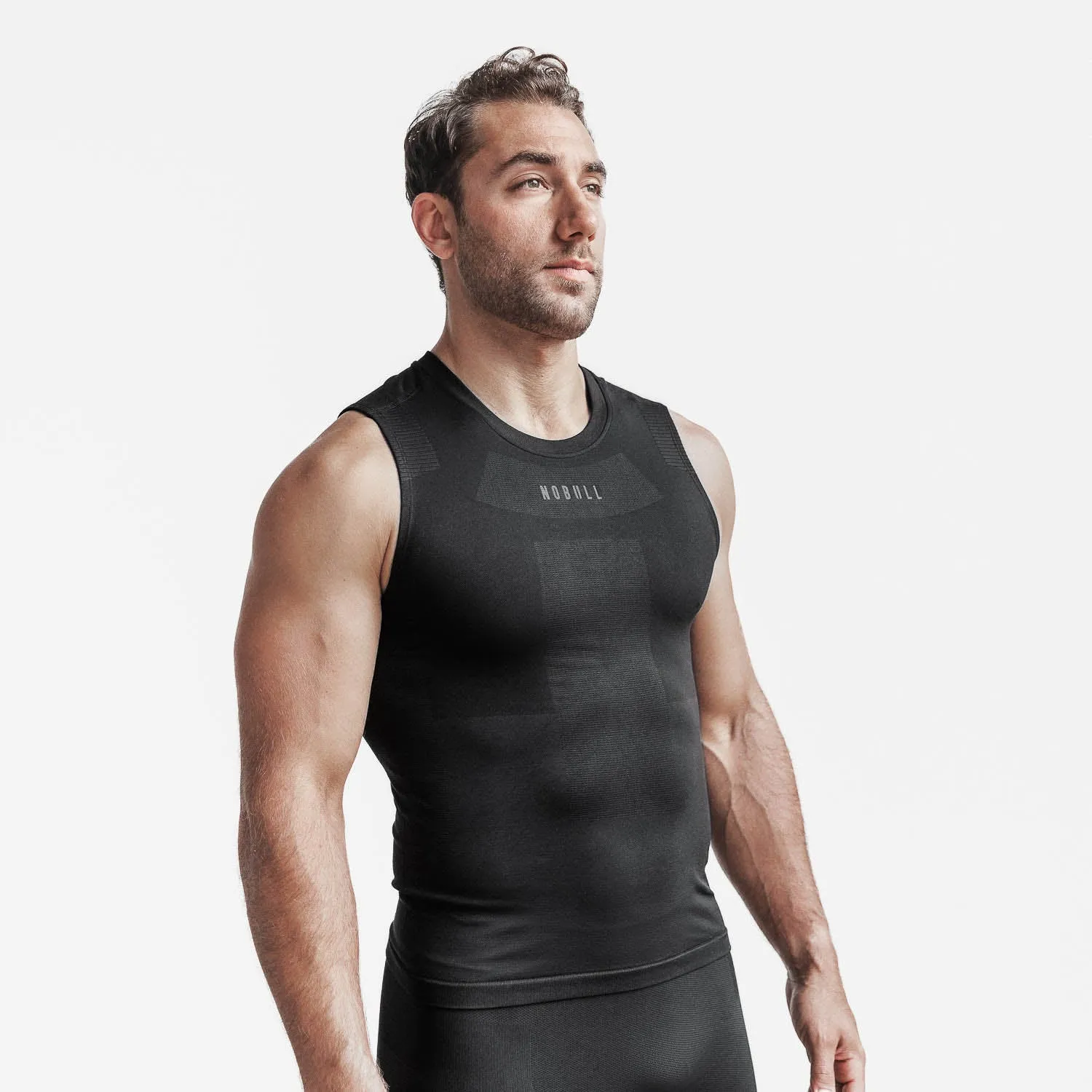 Men's Midweight Seamless Compression Sleeveless Top