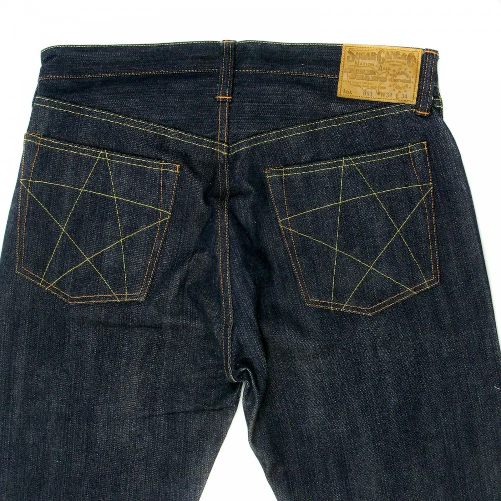 Mens Vintage Cut Union Star Non Wash Dry Raw Denim Jeans with Zip Fly SC40051N