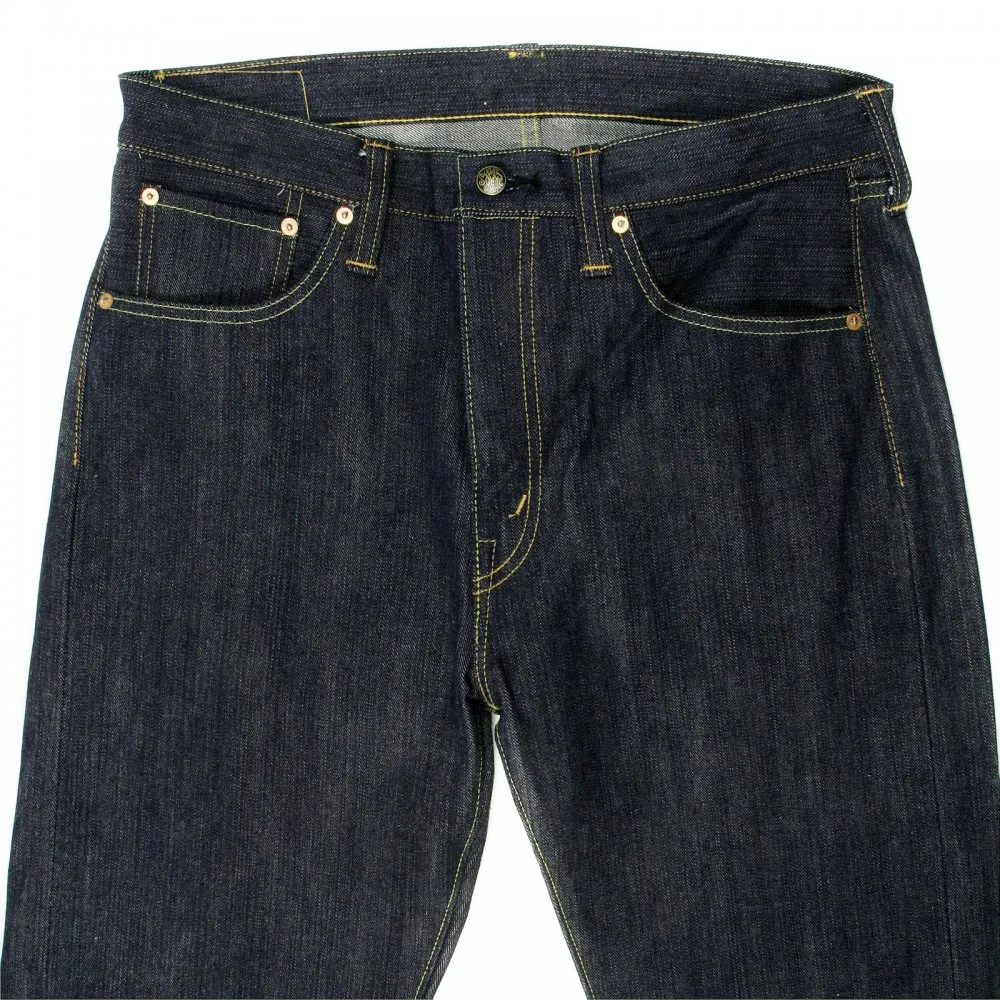 Mens Vintage Cut Union Star Non Wash Dry Raw Denim Jeans with Zip Fly SC40051N